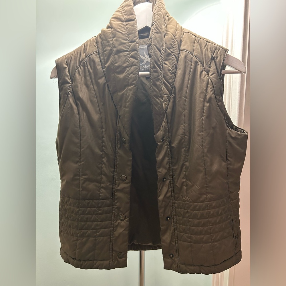 Spiewak Olive Quilted Vest